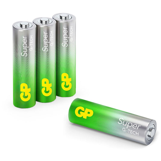 1x4 GP Super Alkaline 1,5V AA Mignon LR06 Rel. 03015AETA-B4