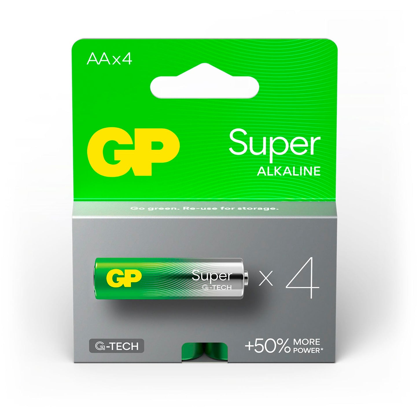 1x4 GP Super Alkaline 1,5V AA Mignon LR06 Rel. 03015AETA-B4