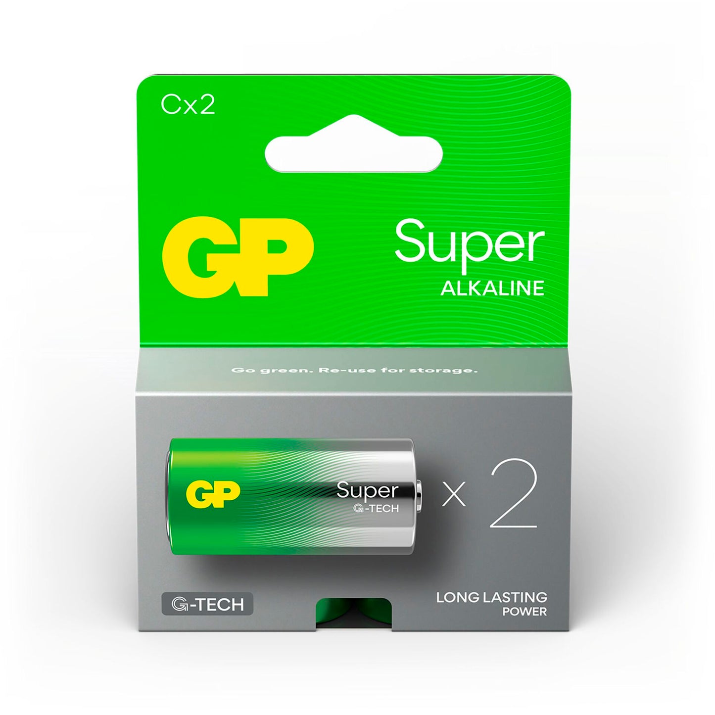 1x2 GP Super Alkaline 1,5V C Baby LR14 Rel.    03014AETA-B2