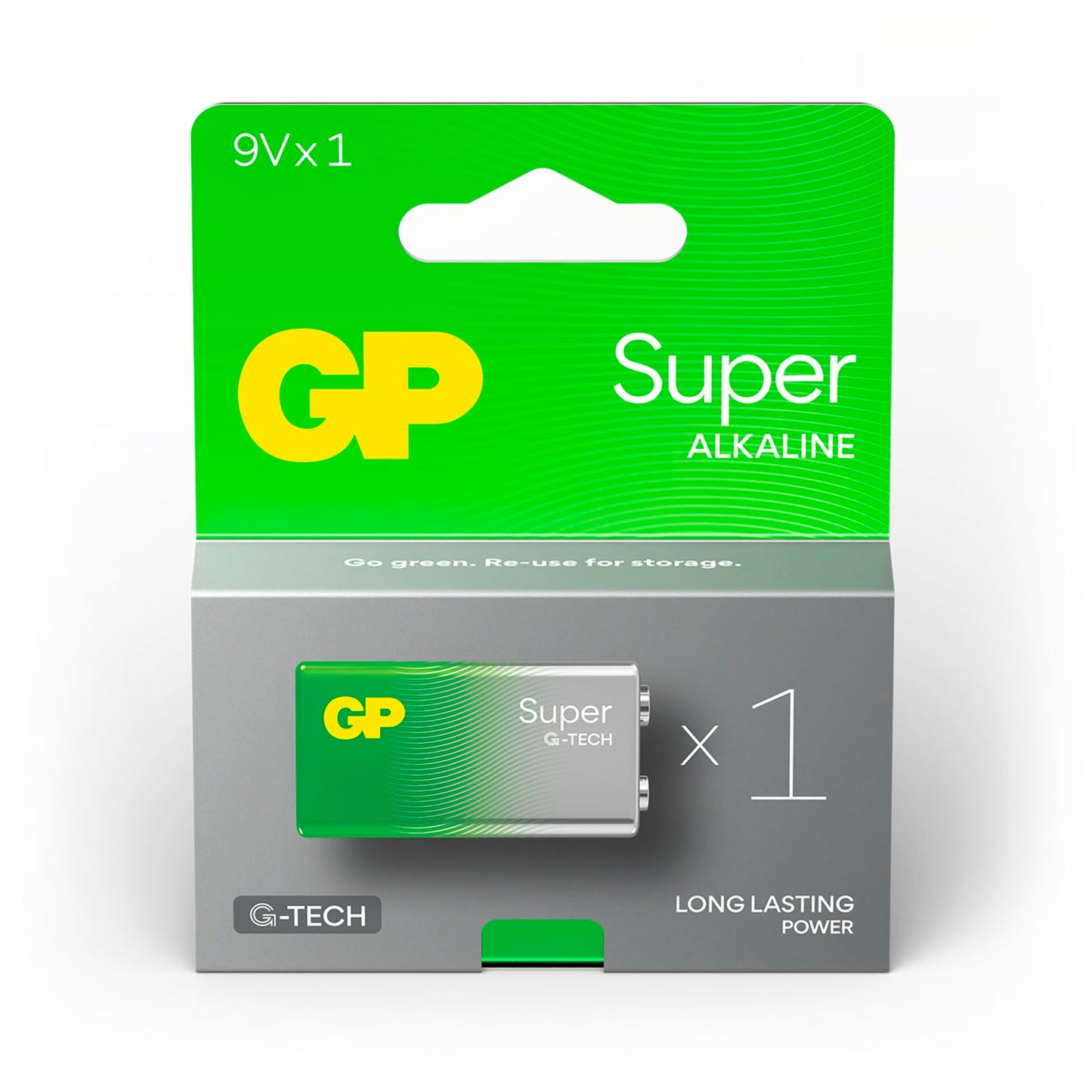 GP Super Alkaline 9V-Block 6LR61 Relaunch    0301604AETA-B1