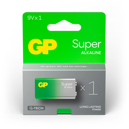 GP Super Alkaline 9V-Block 6LR61 Relaunch    0301604AETA-B1