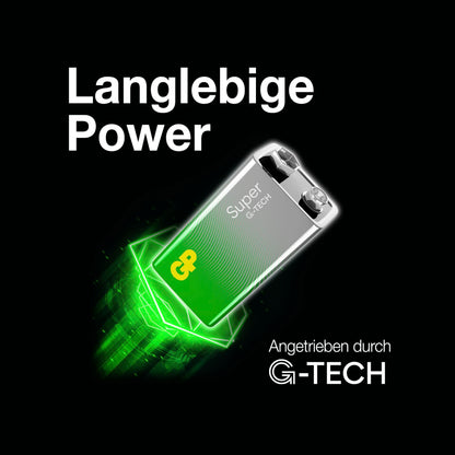 GP Super Alkaline 9V-Block 6LR61 Relaunch    0301604AETA-B1