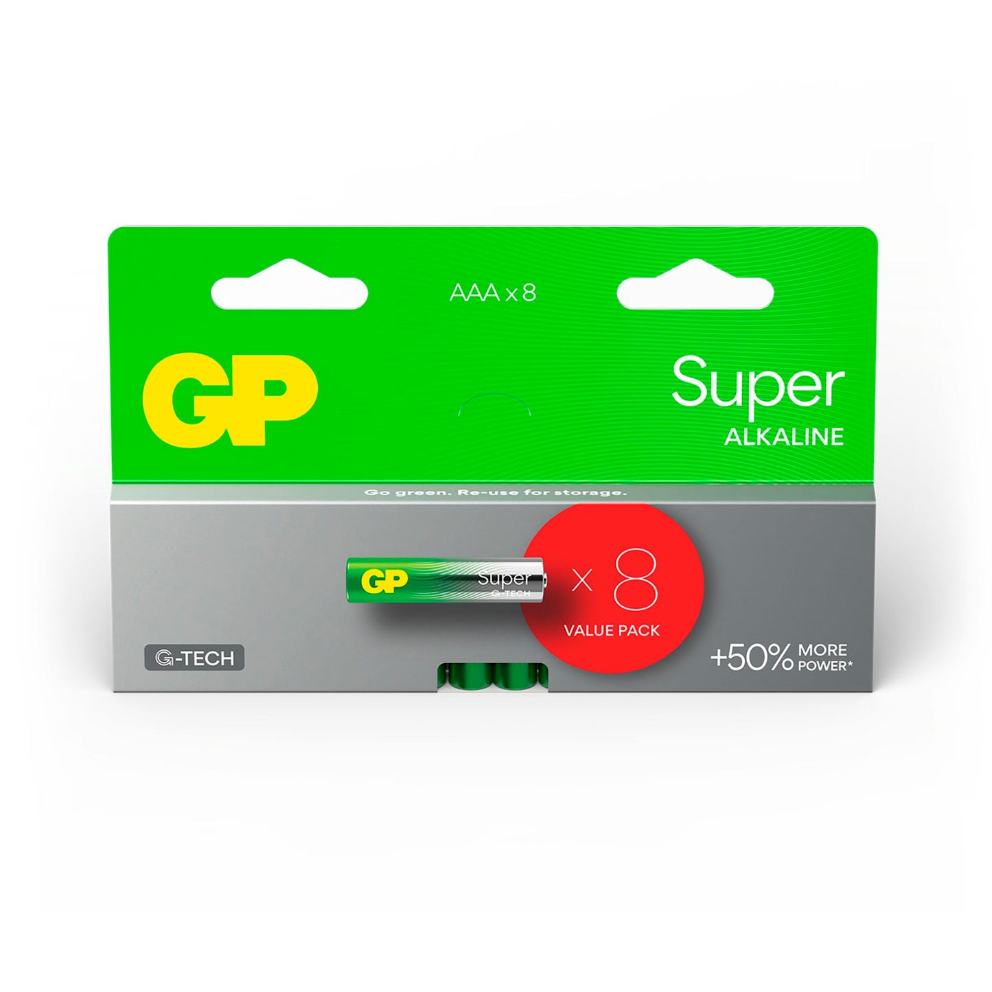 4+4 GP Super Alkaline 1,5V AAA Micro LR03 Rel.   03024ADHETA-B8