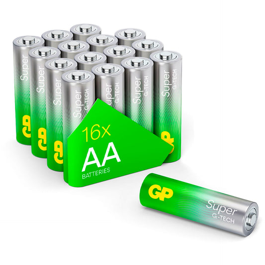 1x16 GP Super Alkaline 1,5V AA Mignon LR06 Rel.03015AETA-S16