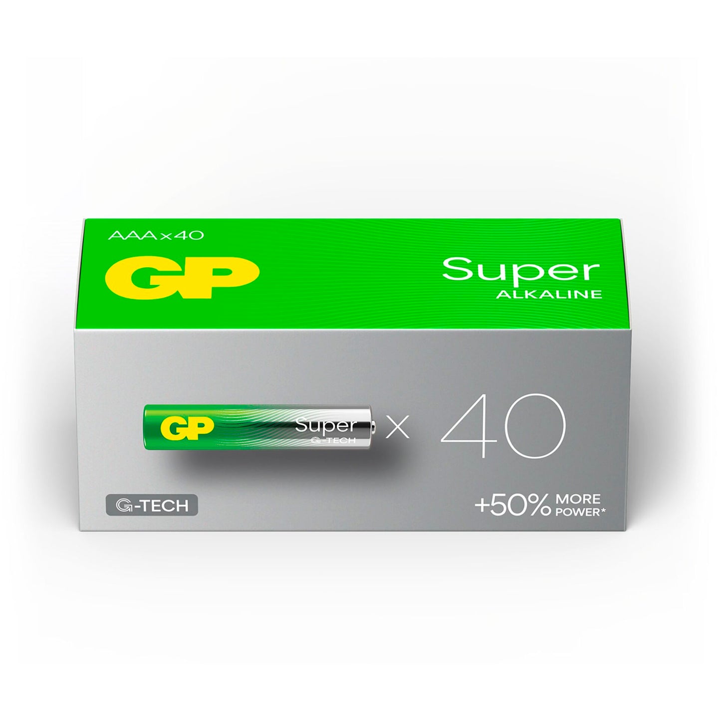 1x40 GP Super Alkaline AAA Micro Batteries PET Box 03024AETA-B40