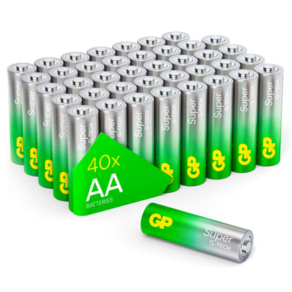 1x40 GP Super Alkaline AA Mignon Batteries PET Box GPSUP15A900C40