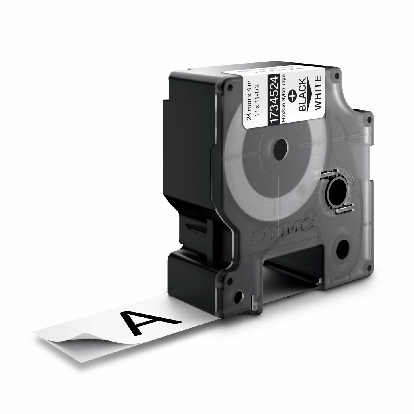 Dymo Rhino Flexible Nylon Tape 24 mm x 3,5 m black to white