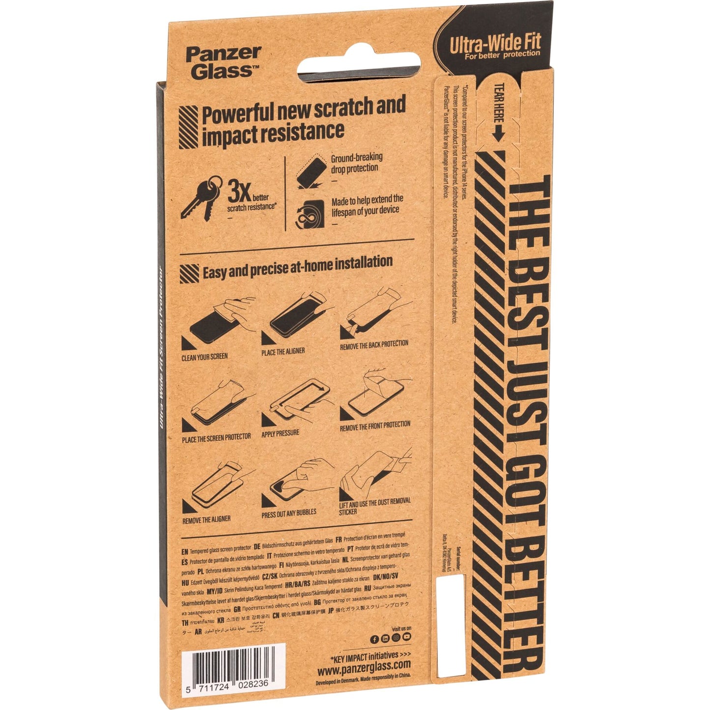 PanzerGlass Screen Protector RE:FRESH UWF iPhone 15 Plus