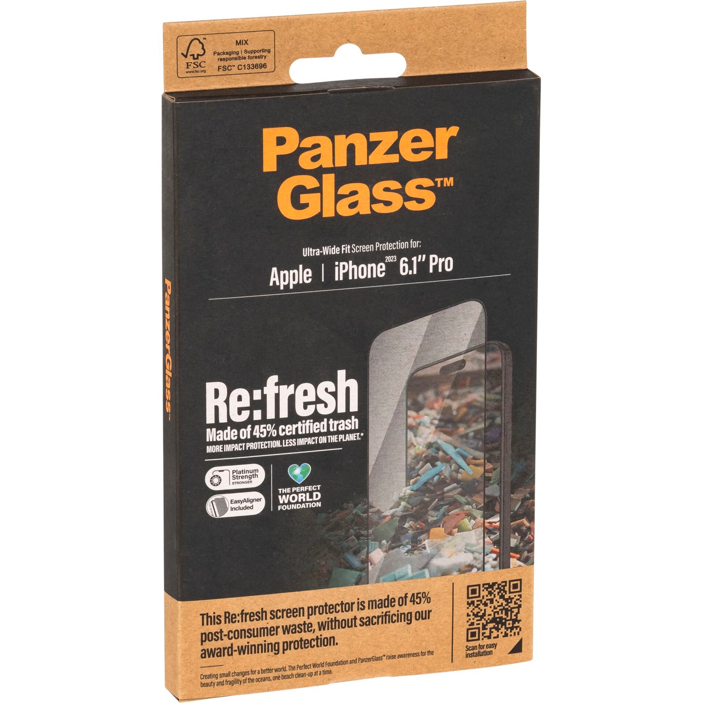 PanzerGlass Screen Protector RE:FRESH UWF iPhone 15 Pro