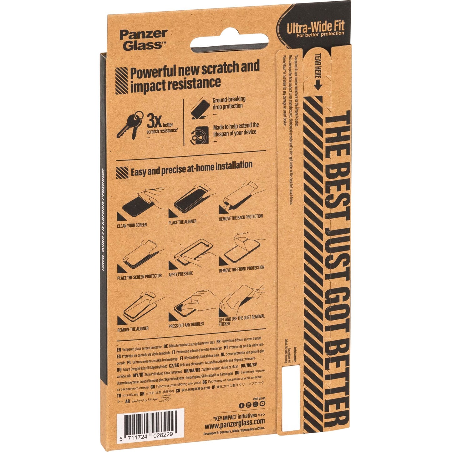 PanzerGlass Screen Protector RE:FRESH UWF iPhone 15 Pro