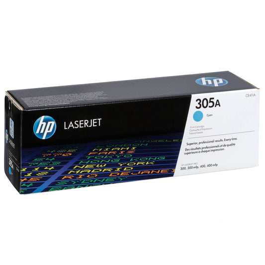 HP Toner CE 411 A cyan No. 305 A