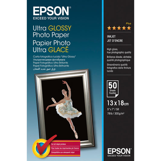 Epson Ultra Glossy Photo Paper 13x18 cm, 50 Sh., 300 g S 041944