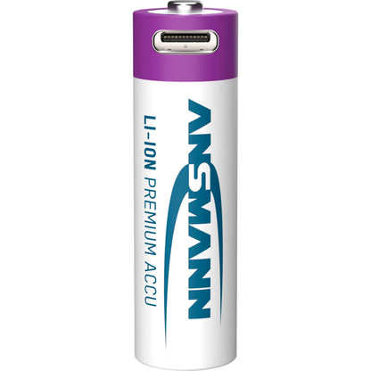 1x4 Ansmann Lithium Akku Mignon AA 1800mAh + Cable     1312-0036