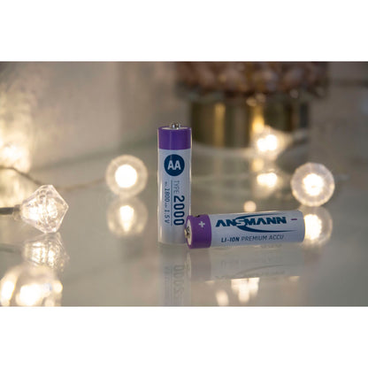 1x4 Ansmann Lithium Akku Mignon AA 1800mAh + Cable     1312-0036