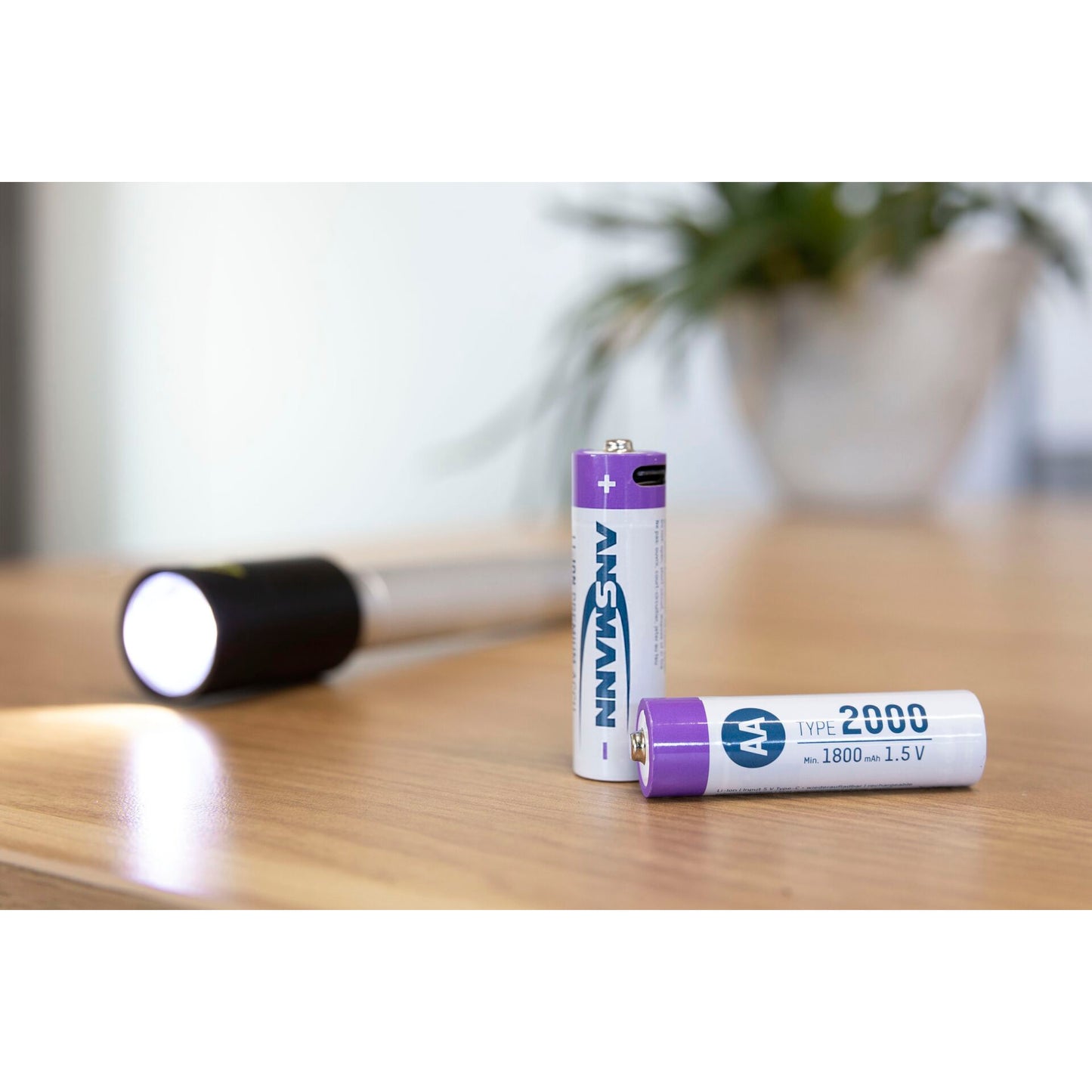 1x4 Ansmann Lithium Akku Mignon AA 1800mAh + Cable     1312-0036