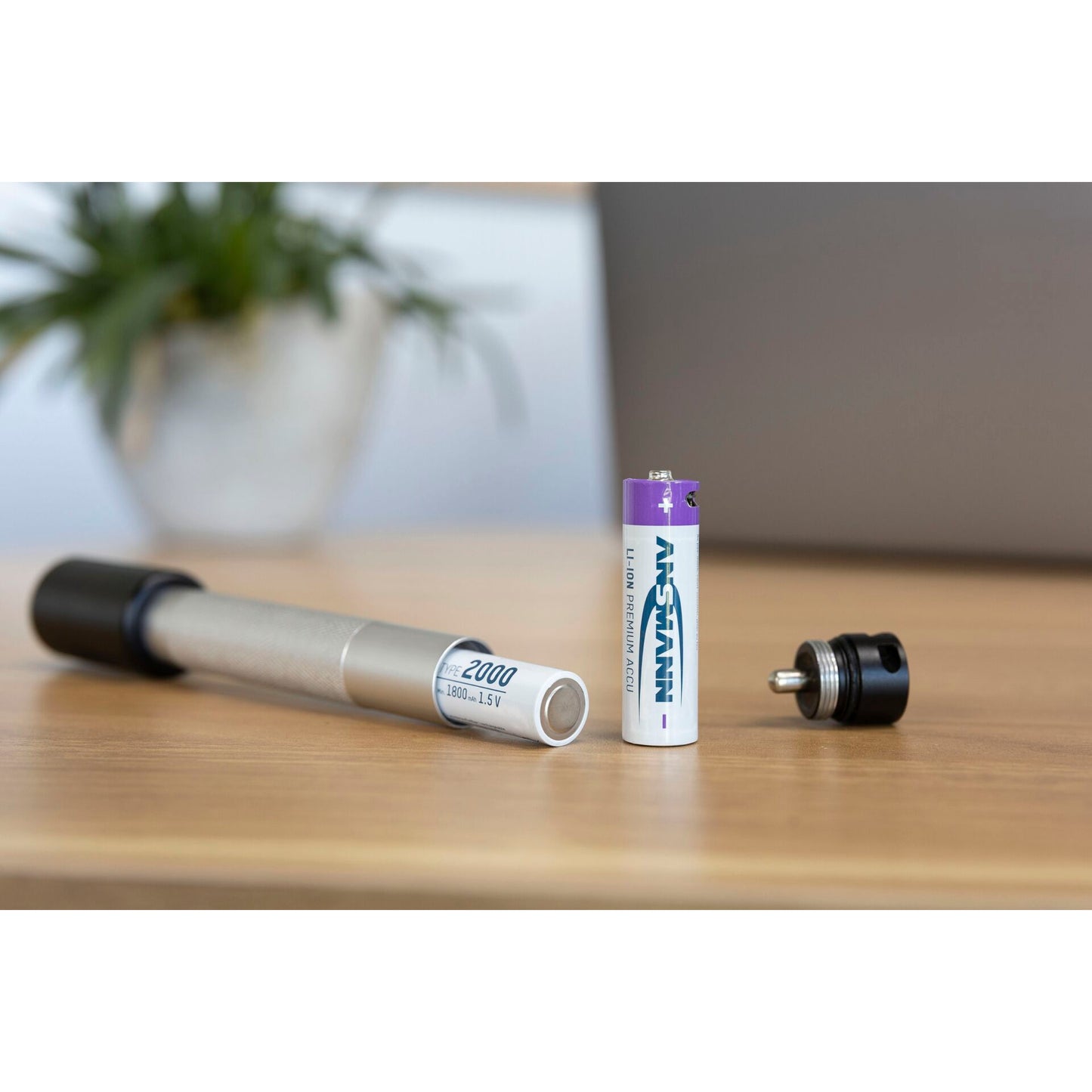 1x4 Ansmann Lithium Akku Mignon AA 1800mAh + Cable     1312-0036