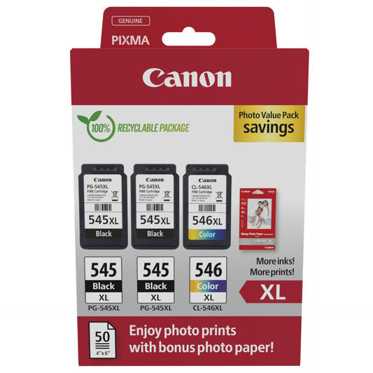 Canon PG-545 XL x2 / CL-546 XL Photo Value Pack
