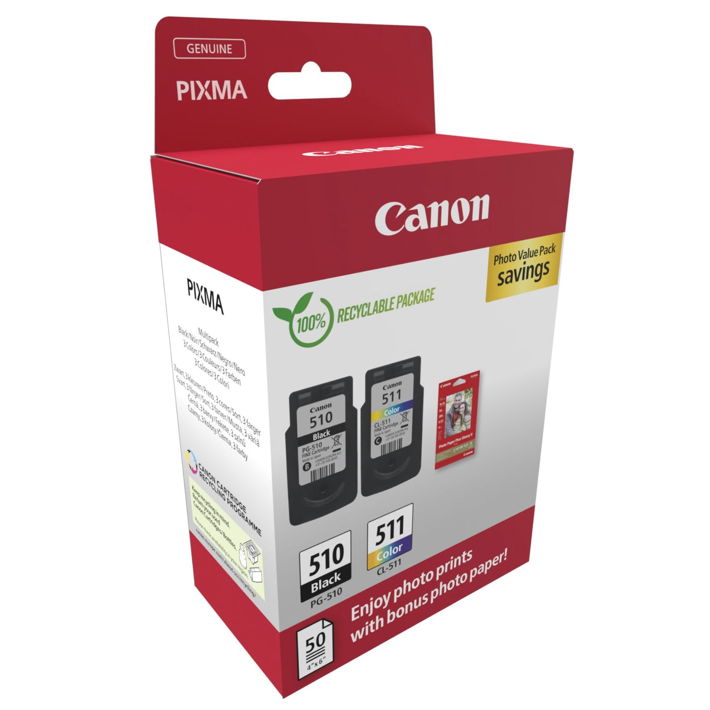 Canon PG-510 / CL-511 Photo Value Pack