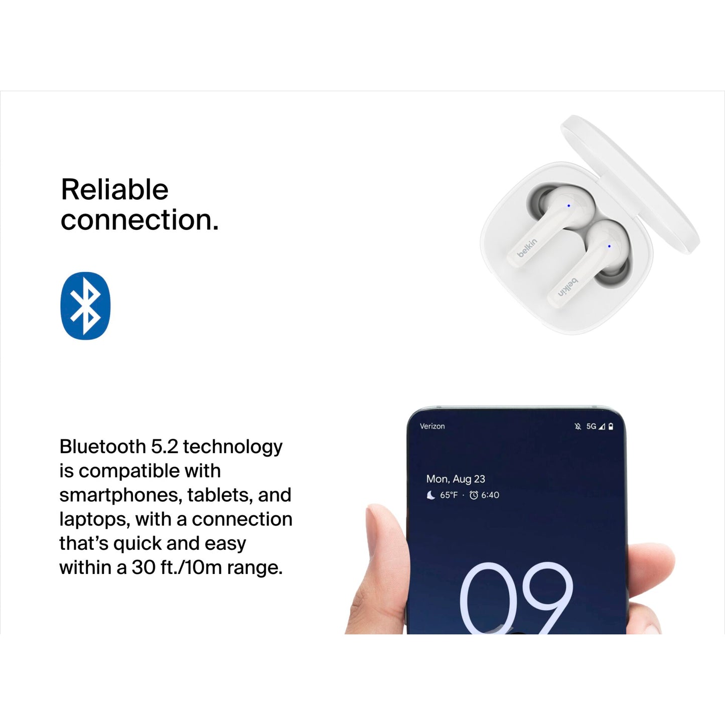 Belkin SoundForm Motion True Wireless In-Ear white AUC010btWH