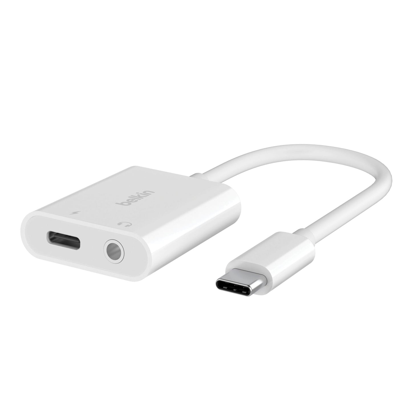 Belkin RockStar 3,5mm Audio- and USB-C Ladeadap. white NPA004btWH