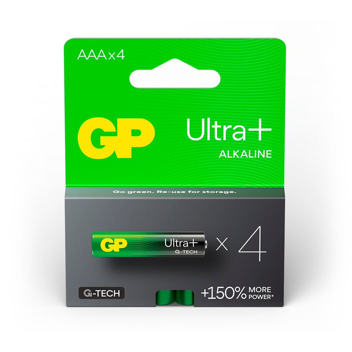 1x4 GP ULTRA PLUS Alkaline 1,5V AAA Micro LR03    03024AUPETA-B4