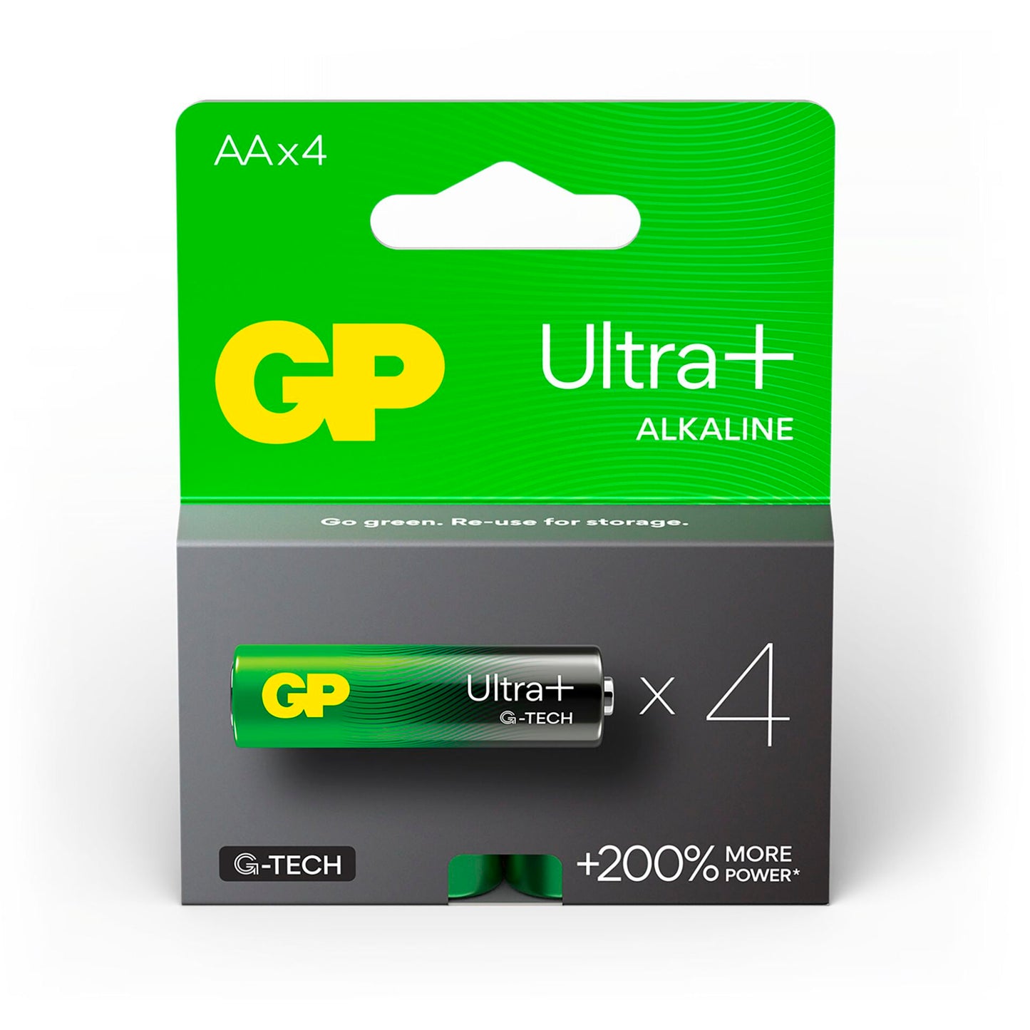 1x4 GP ULTRA PLUS Alkaline 1,5V AA Mignon LR06    03015AUPETA-B4