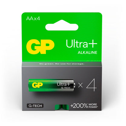 1x4 GP ULTRA PLUS Alkaline 1,5V AA Mignon LR06    03015AUPETA-B4