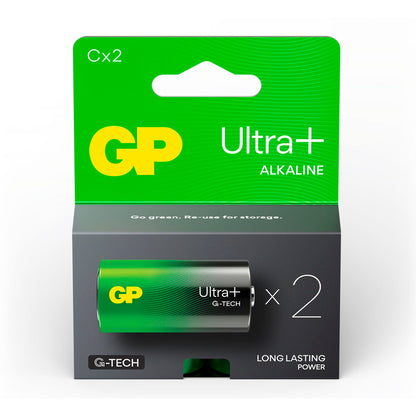 1x2 GP ULTRA PLUS Alkaline 1,5V C Baby LR14       03014AUPETA-B2