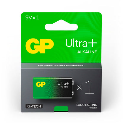 GP ULTRA PLUS Alkaline 9V-Block 6LR61           0301604AUPETA-B1