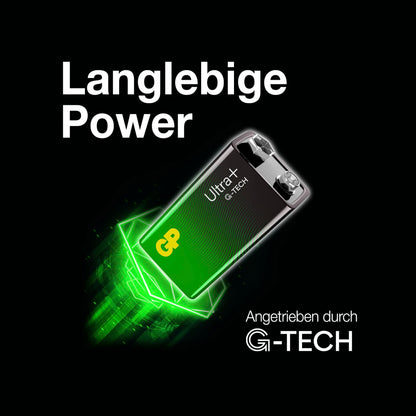 GP ULTRA PLUS Alkaline 9V-Block 6LR61           0301604AUPETA-B1