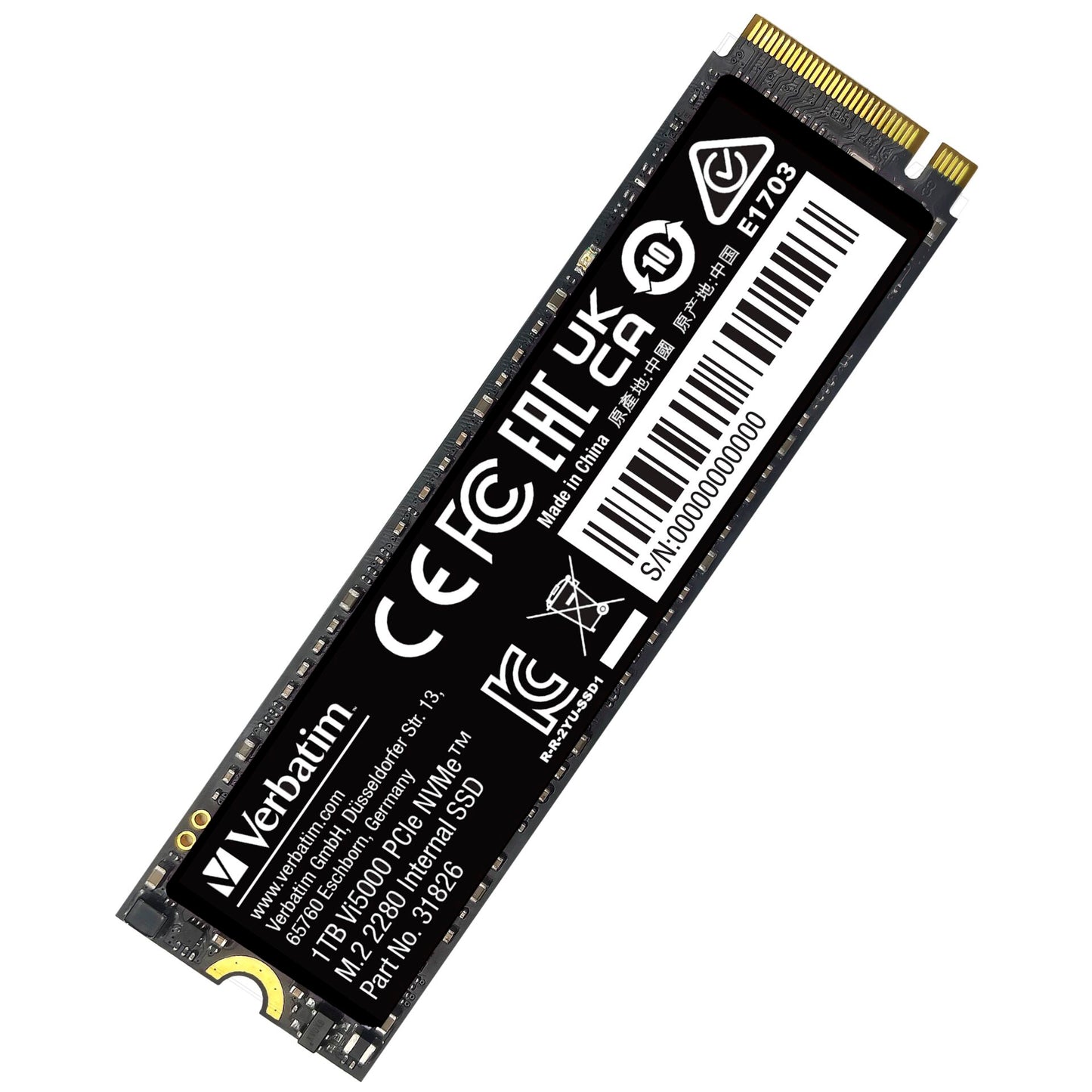 Verbatim Vi5000 M.2 SSD      1TB PCIe4 NVMe                 31826