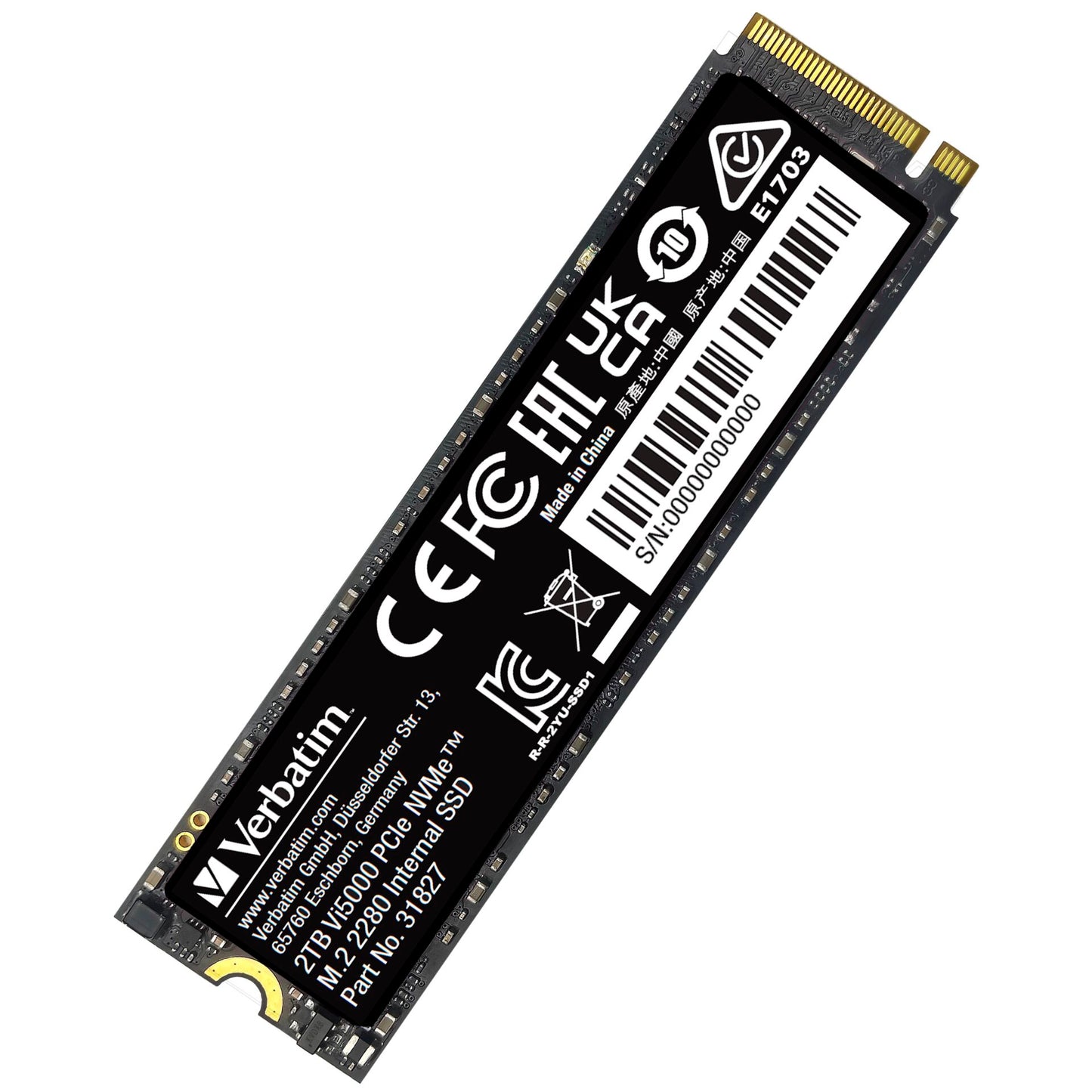 Verbatim Vi5000 M.2 SSD      2TB PCIe4 NVMe                 31827