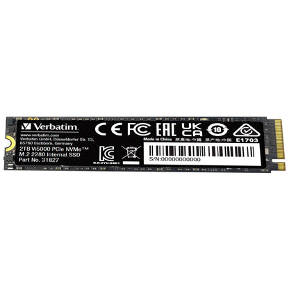 Verbatim Vi5000 M.2 SSD      2TB PCIe4 NVMe                 31827
