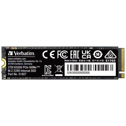 Verbatim Vi5000 M.2 SSD      2TB PCIe4 NVMe                 31827