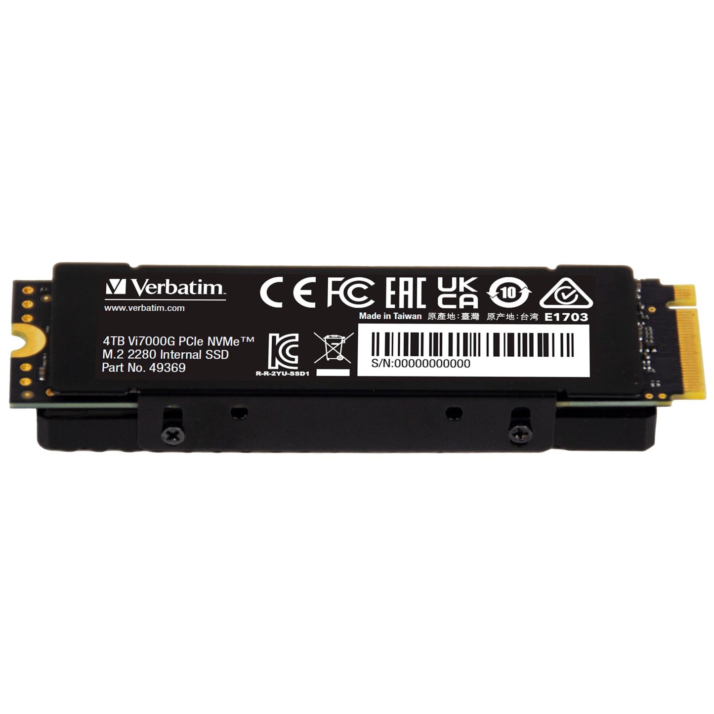 Verbatim Vi7000G M.2 SSD     4TB PCIe NVMe                  49369