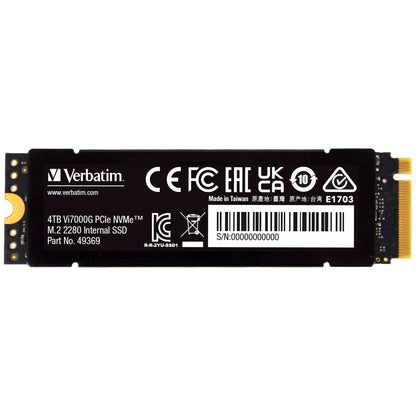 Verbatim Vi7000G M.2 SSD     4TB PCIe NVMe                  49369