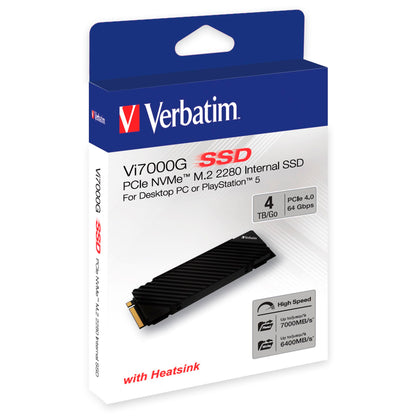 Verbatim Vi7000G M.2 SSD     4TB PCIe NVMe                  49369