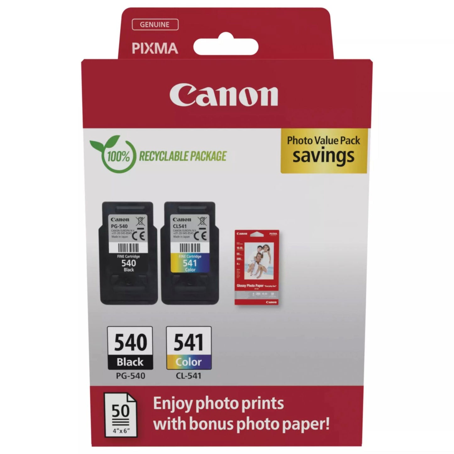 Canon PG-540 / CL-541 Photo Value Pack