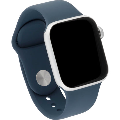 Apple Watch SE GPS 44mm Alu Sivler Storm Blue Sportband S/M