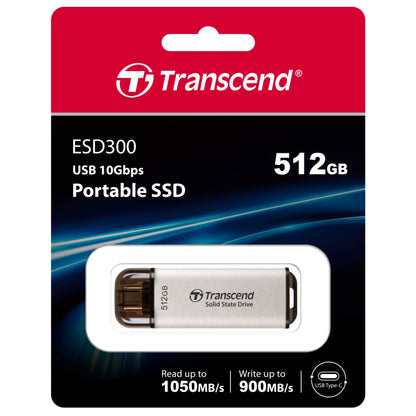 Transcend SSD ESD300S      512GB USB-C silver