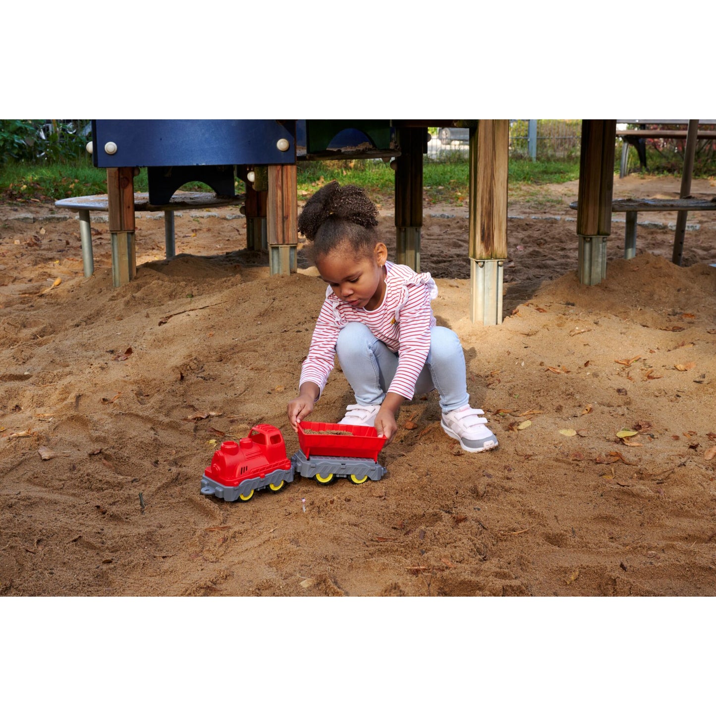 BIG Power Worker Mini Train with Wagon