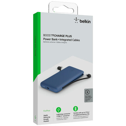Belkin Power Bank 18W 10.000mAh USB-C+Light.cab.blue BPB006BTBLU