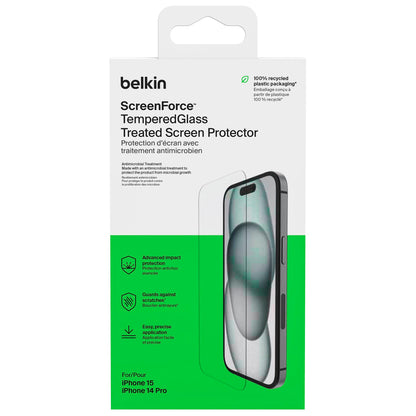 Belkin Screenforce Tempered Gl. antiba.iPhone 15/14Pro  OVA135ZZ