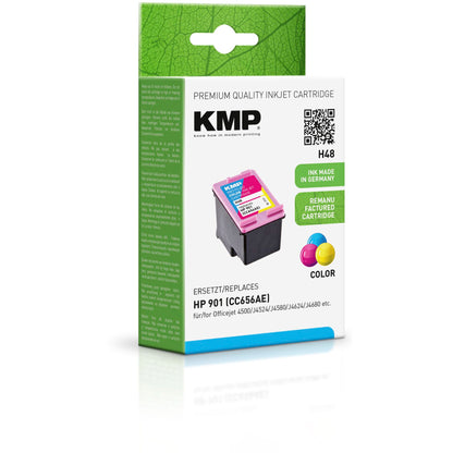 KMP H48 ink cartridge color compatible with HP CC656AE