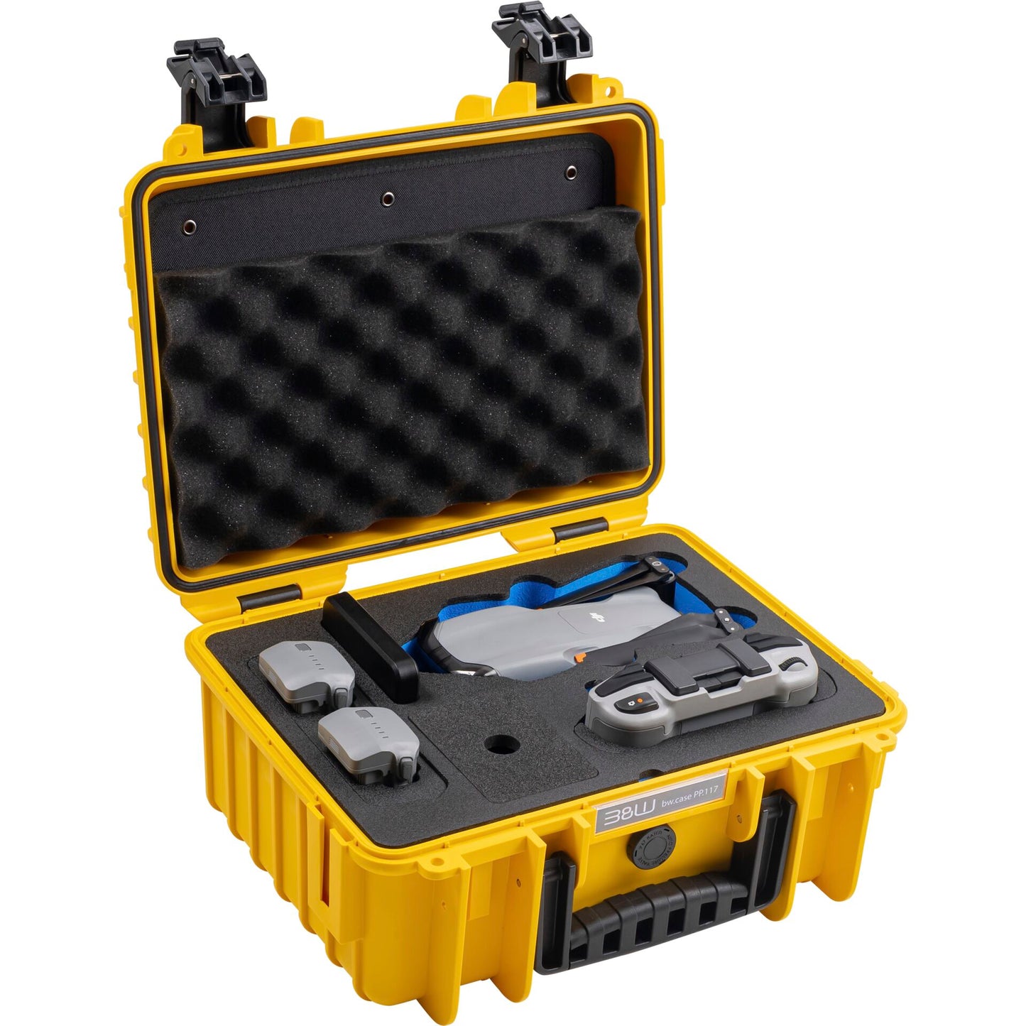 B&W Drohnen Case Type 3000 yellow for DJI Air 3 / 3S
