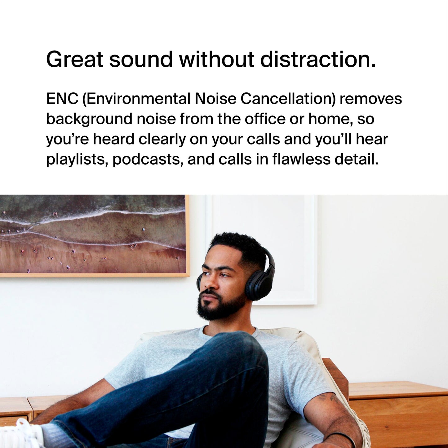 Belkin Soundform Adapt Over-Ear wireless + USB-C Cab.AUD005btBLK