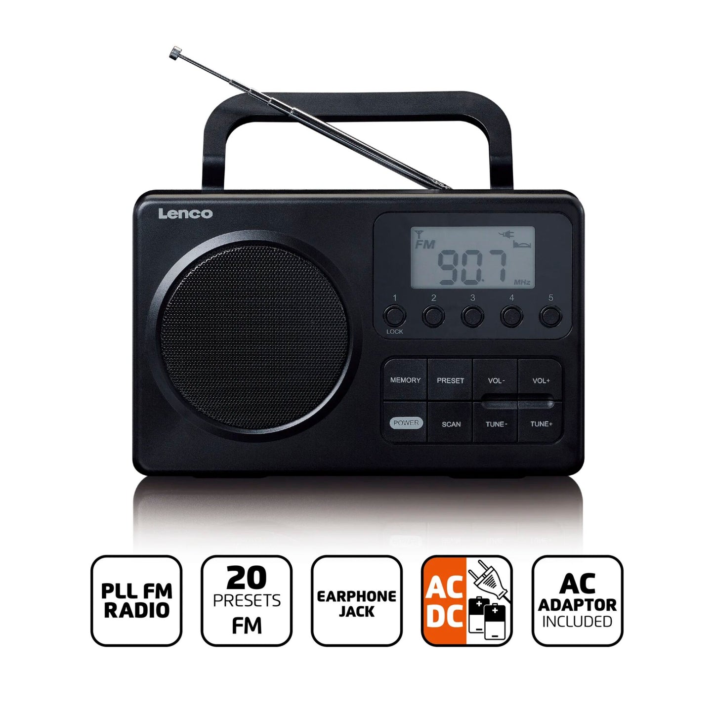 Lenco MPR-035BK black