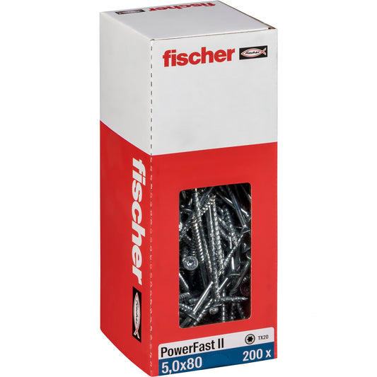 Fischer PowerFast II 5,0x80 SK TX TG blvz 200