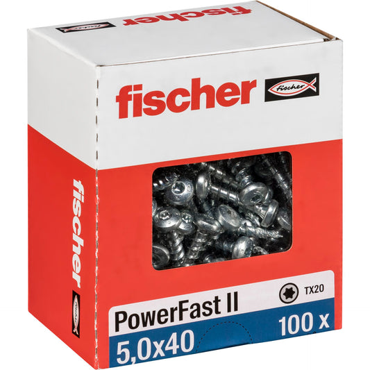 Fischer PowerFast II 5,0x40 PH TX VG blvz 100