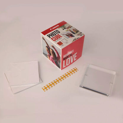 Canon PP-201 13x13 cm Photo Cube Creative Pack White Pink 40 Sh.